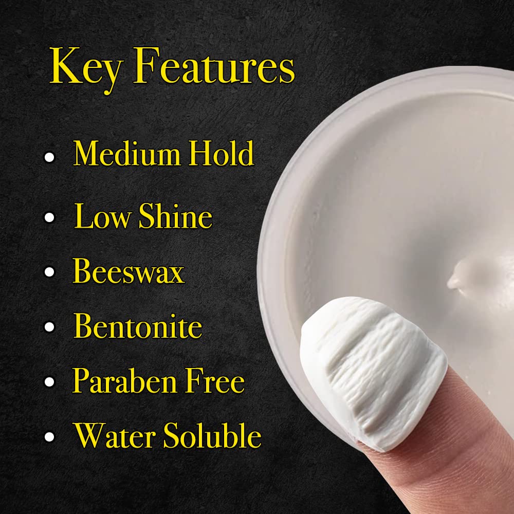 Pete & Pedro open tin revealing clay texture that adds matte volume