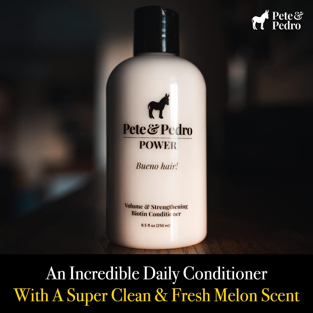 Pete & Pedro conditioner creamy texture on surface showing lightweight feel