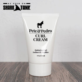 Pete & Pedro styled curls being diffused showing increased volume and shine