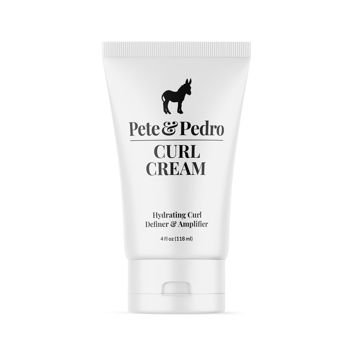 Pete & Pedro curl cream jar front view showing clean design and benefits