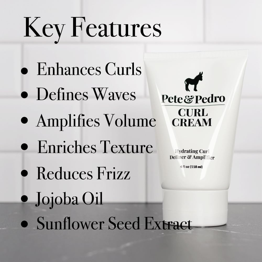 Pete & Pedro curl cream smooth texture close-up for easy application