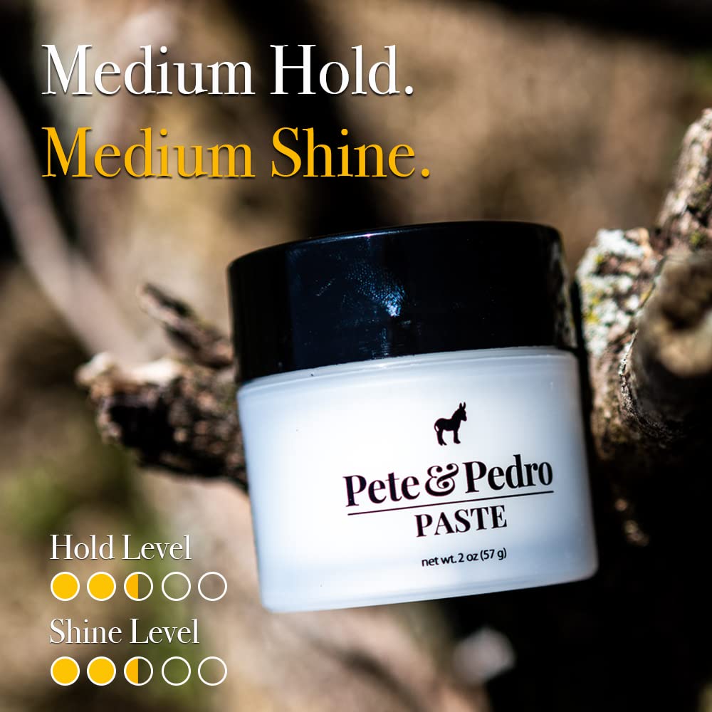Pete & Pedro ingredients display with argan and coconut emphasizing hydration