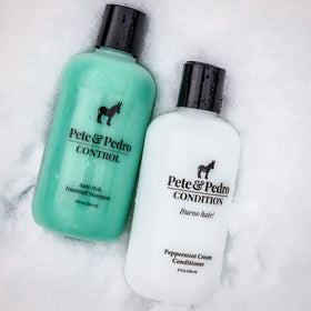 Pete & Pedro Control shampoo lather texture for deep-clean feedback
