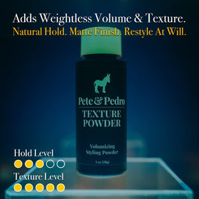 Pete & Pedro powder applied with fingertips for root lifting benefit