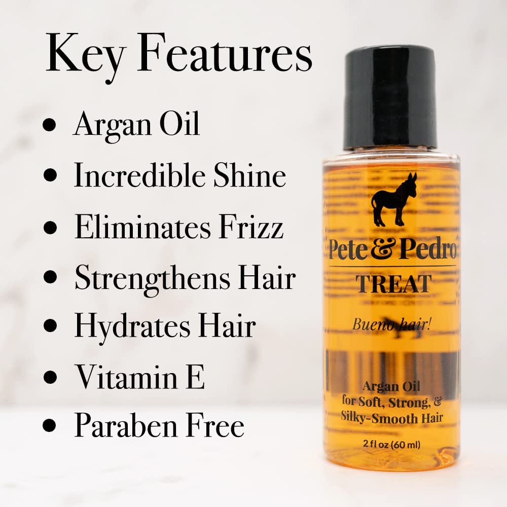 Pete & Pedro argan oil closeup highlighting natural antioxidant-rich ingredient