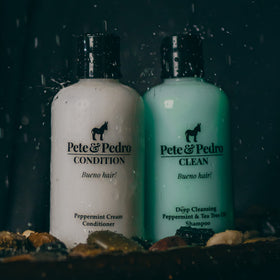 Pete & Pedro bottles in hand sizing comparison for travel-friendly convenience