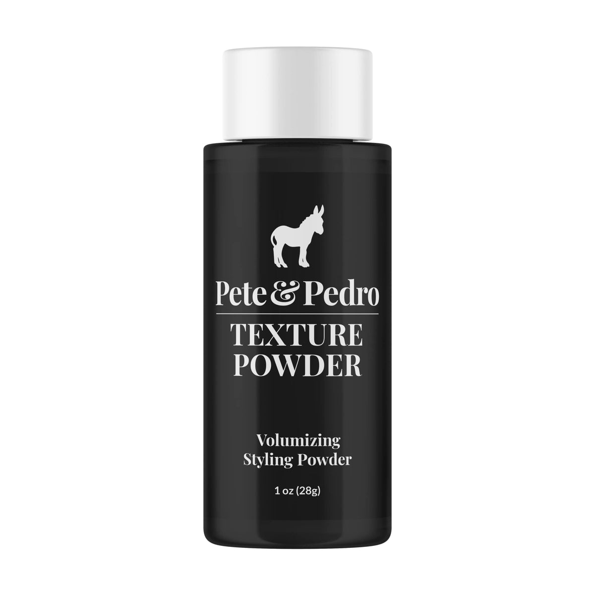 Pete & Pedro front packaging showing 1 oz powder for instant volume