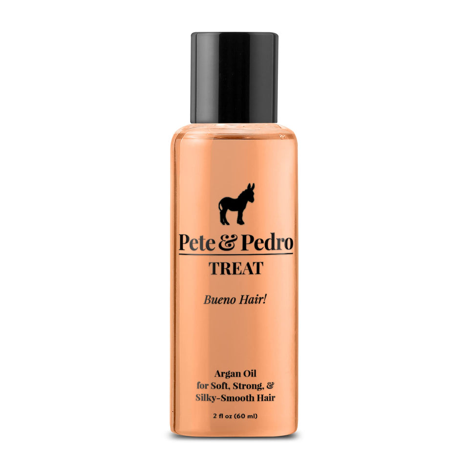 Pete & Pedro front packaging showing compact 2 oz bottle and branding benefits
