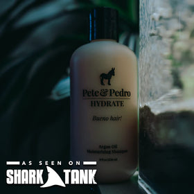 Pete & Pedro Hydrate shampoo foaming to show effective cleansing benefit