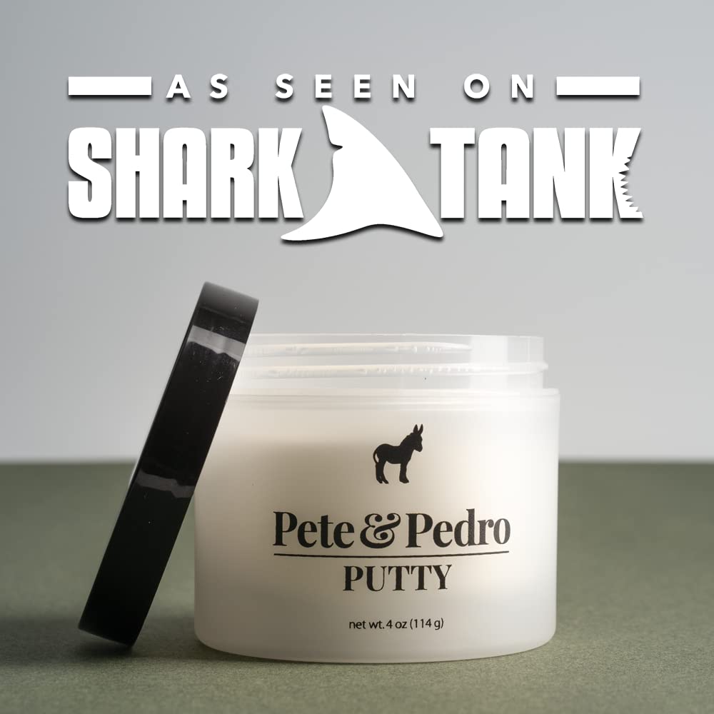 Pete & Pedro rinse demonstration showing water-soluble formula washes out cleanly