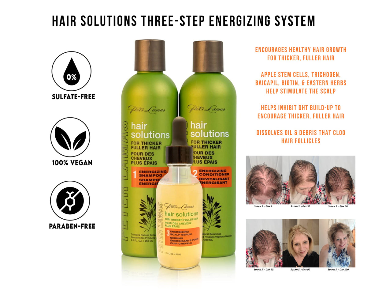 Peter Lamas with aloe, ginger, peach seed and apple stem cells illustrating botanical blend