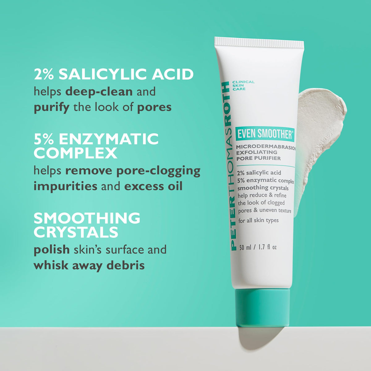Peter Thomas Roth application on cheek demonstrating gentle massage and pore refining
