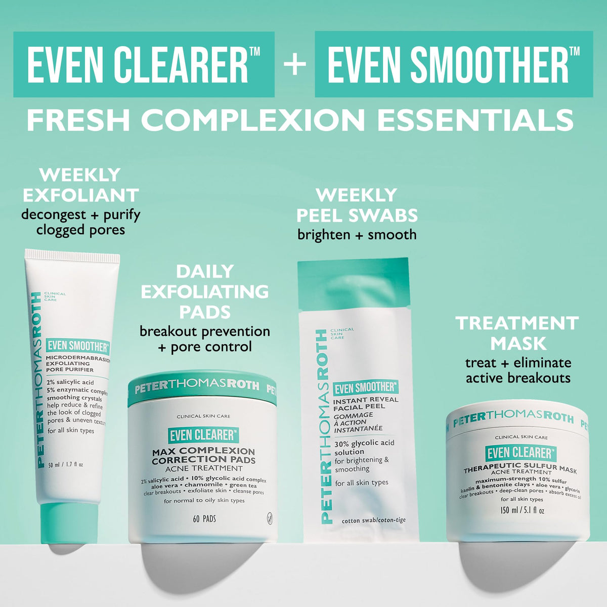 Peter Thomas Roth on bathroom shelf conveying daily routine integration benefit