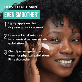 Peter Thomas Roth product texture on fingertip showing creamy exfoliant and ease of use