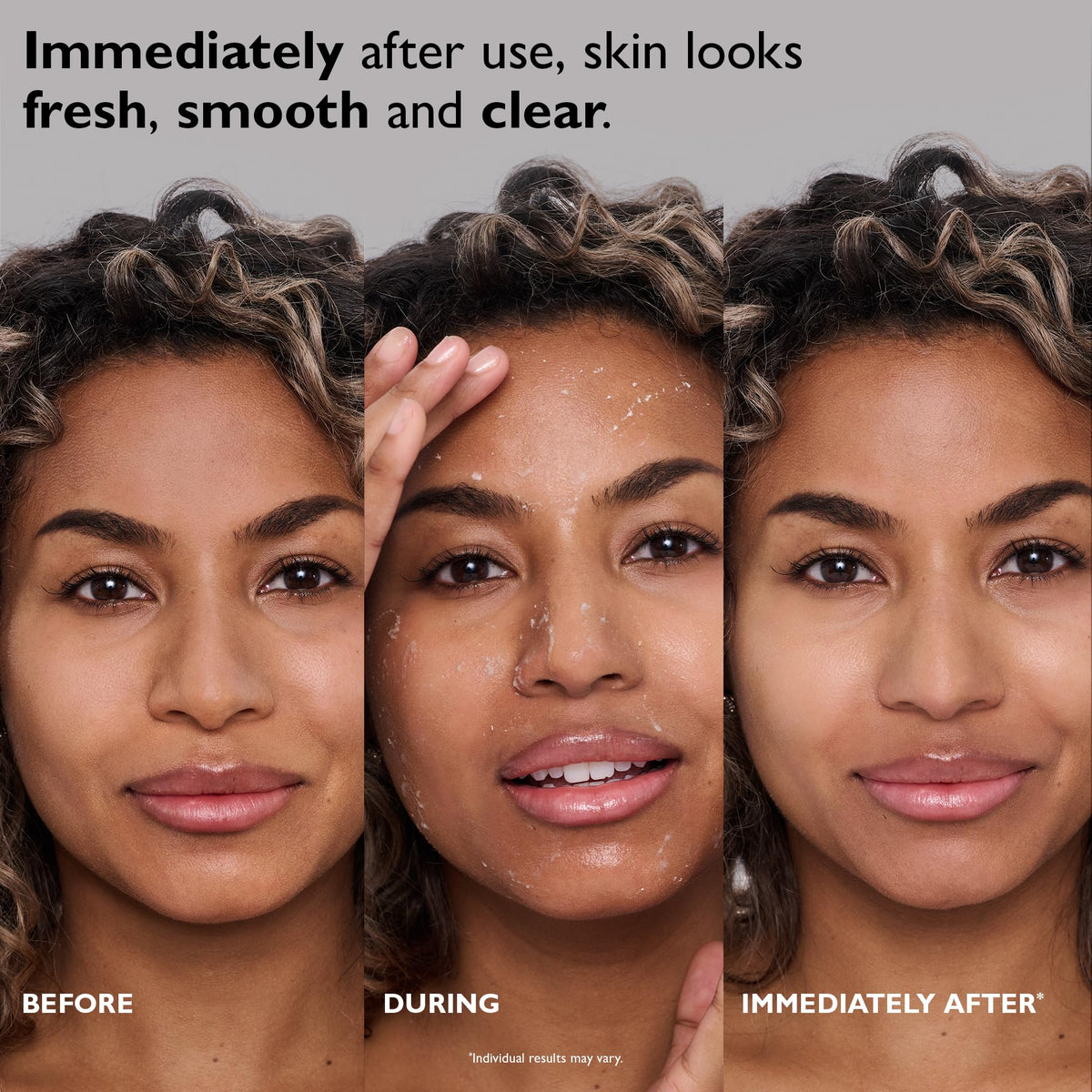 Peter Thomas Roth gel texture close-up revealing non-abrasive cellulose beads and glow