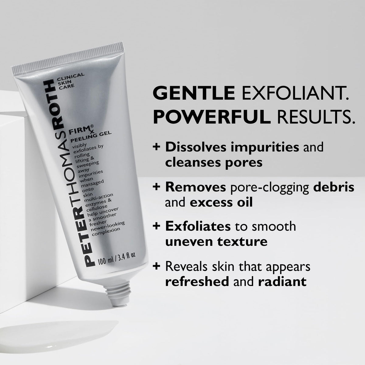 Peter Thomas Roth demonstration of gel rolling action to lift impurities and oil