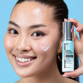 Peter Thomas Roth hand applying serum demonstrating lightweight absorption