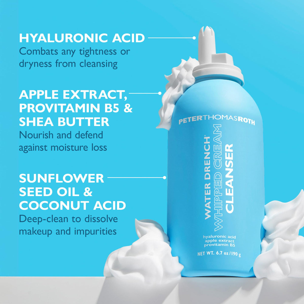 Peter Thomas Roth ingredient highlight with apple and shea indicating nourishment