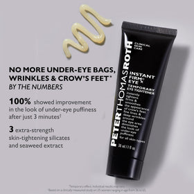 Peter Thomas Roth side-by-side before and after eye smoothing effect