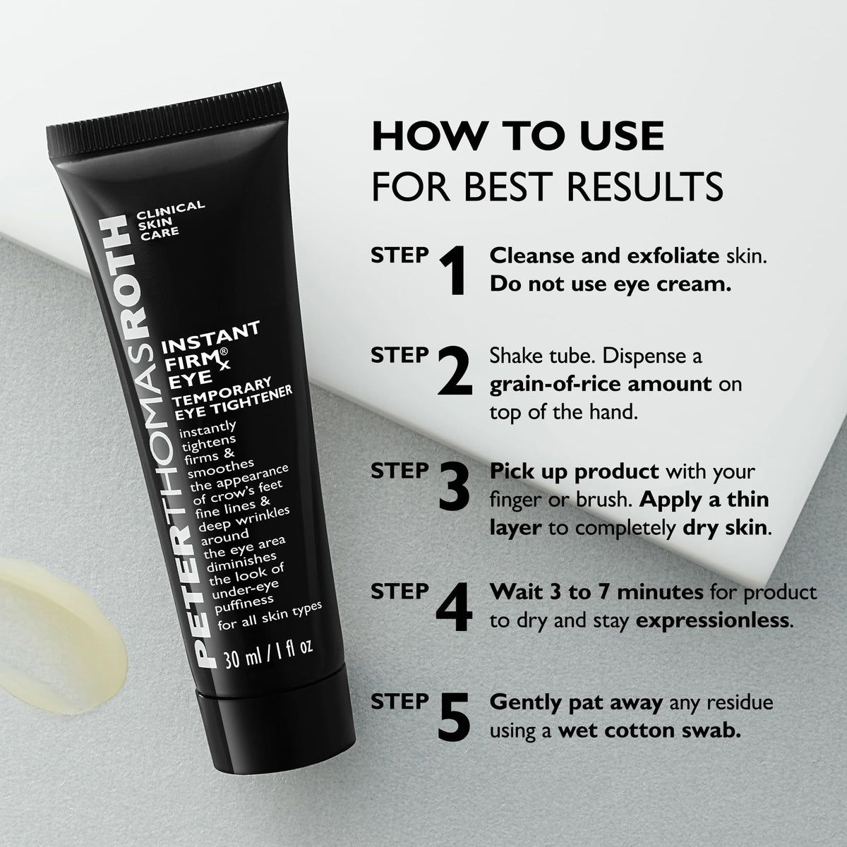 Peter Thomas Roth product next to a coin showing compact size