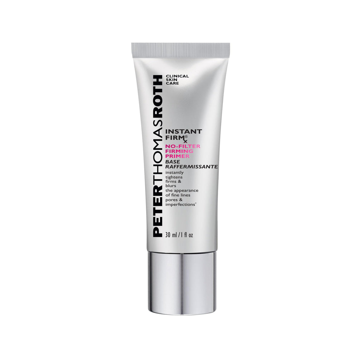 Peter Thomas Roth front packaging showing a clean primer bottle and benefit