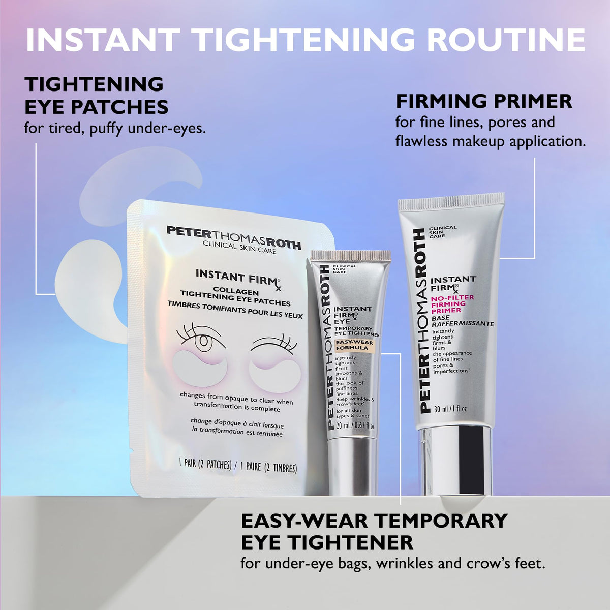 peter thomas roth lifestyle vanity scene showing convenient pre-event use