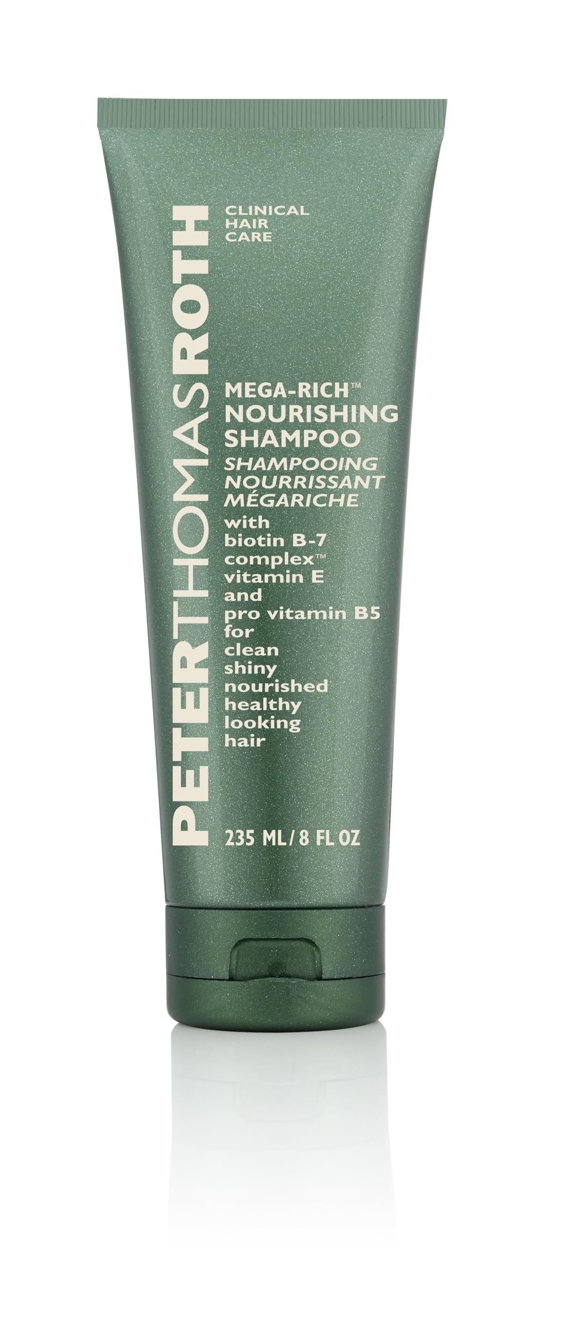 Peter Thomas Roth front bottle view showing label and nourishing shampoo benefit