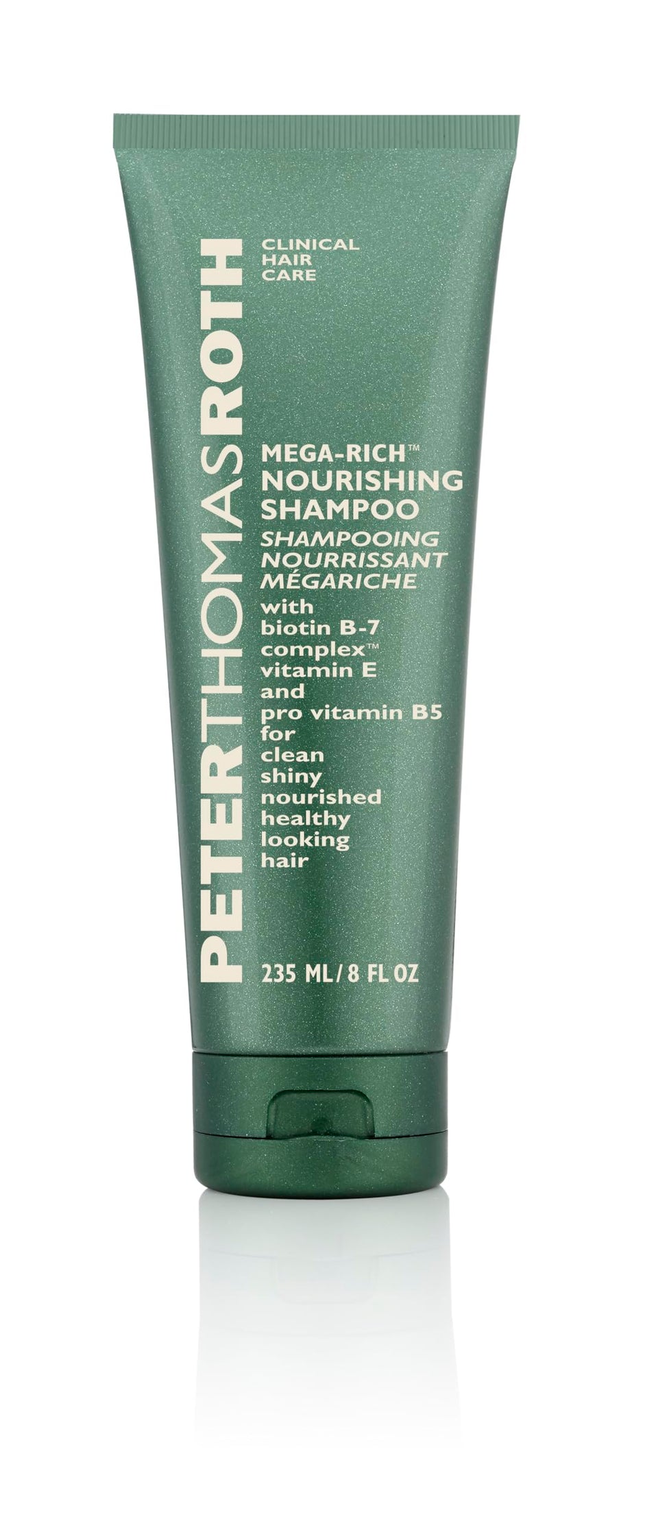 Peter Thomas Roth front bottle view showing label and nourishing shampoo benefit