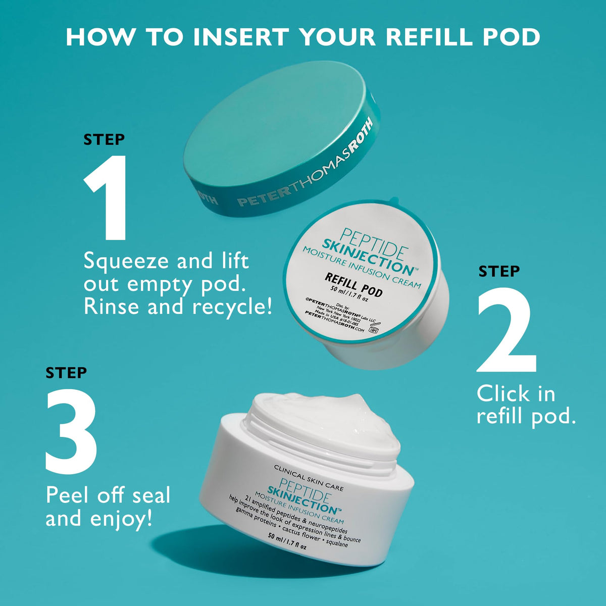 Peter Thomas Roth moisturizer on hand demonstrating easy absorption benefit