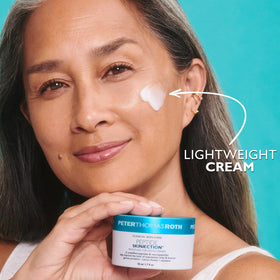 Peter Thomas Roth moisture infusion cream texture close-up for plumping hydration