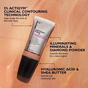 Peter Thomas Roth applied on back of hand showing luminous finish and visible blurring benefit