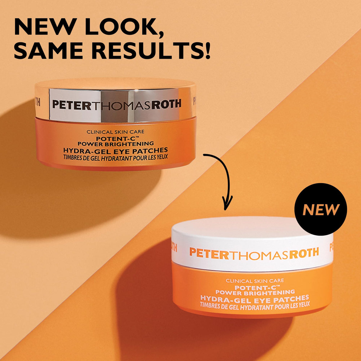 Peter Thomas Roth patches staged with towels for a spa-like brightening moment