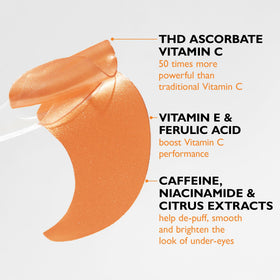 Peter Thomas Roth patches applied under-eye demonstrating immediate refresh