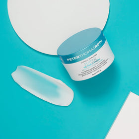 Peter Thomas Roth cream texture close-up illustrates lightweight hydration benefit