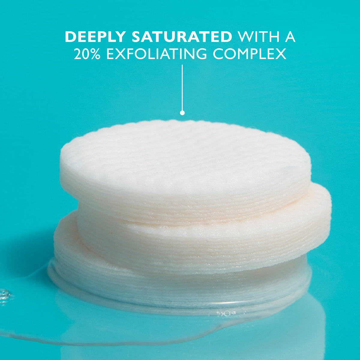 Peter Thomas Roth pads with size comparison showing package scale