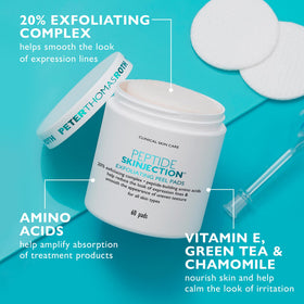 Peter Thomas Roth pad in hand demonstrating easy, mess-free use