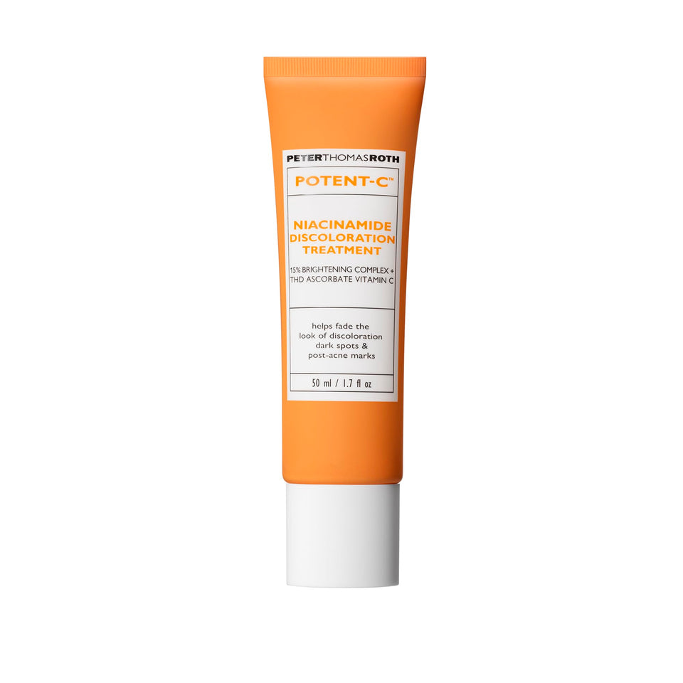 Peter Thomas Roth front bottle showing brightening treatment benefits