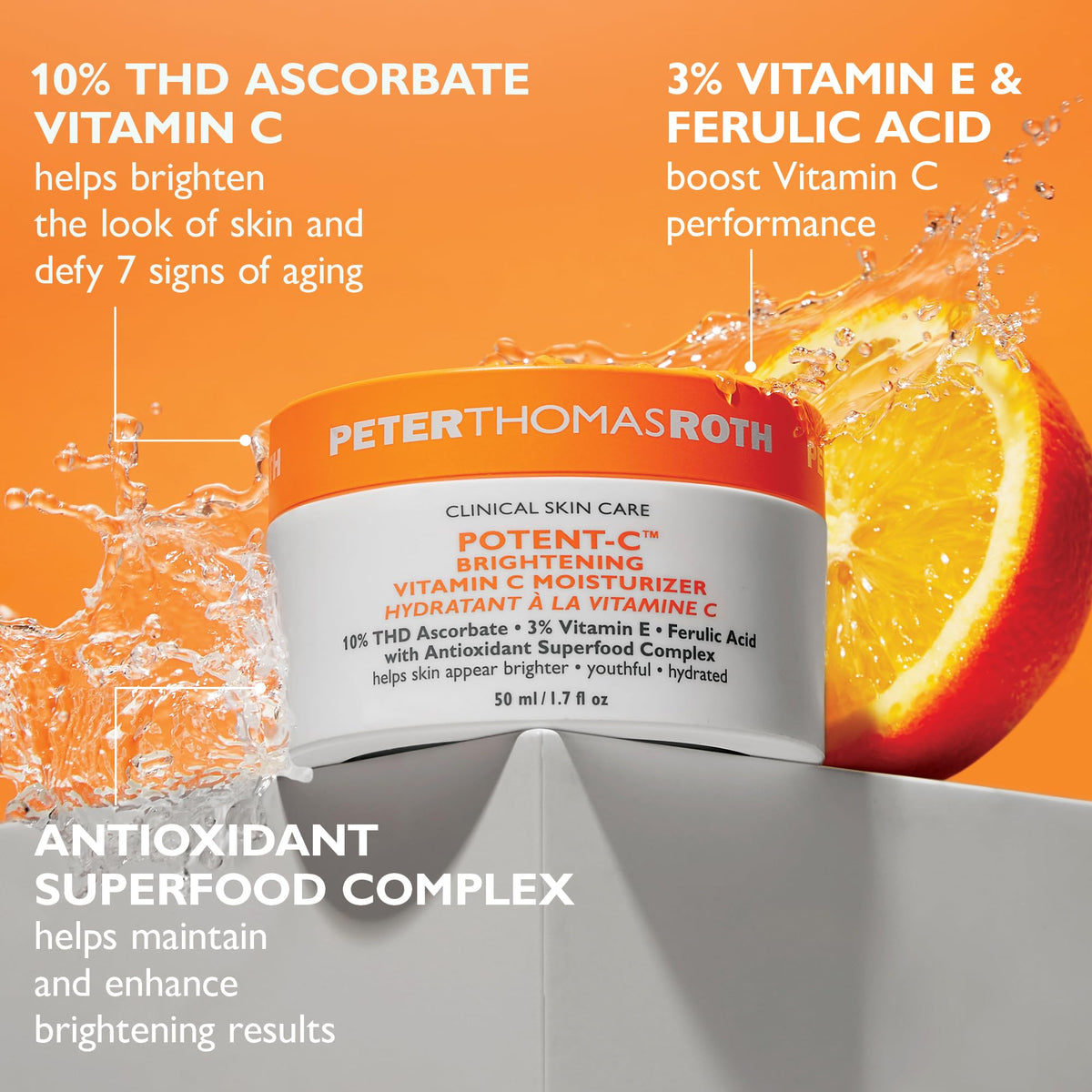 Peter Thomas Roth ingredient hero with kale and olives showing antioxidant boost