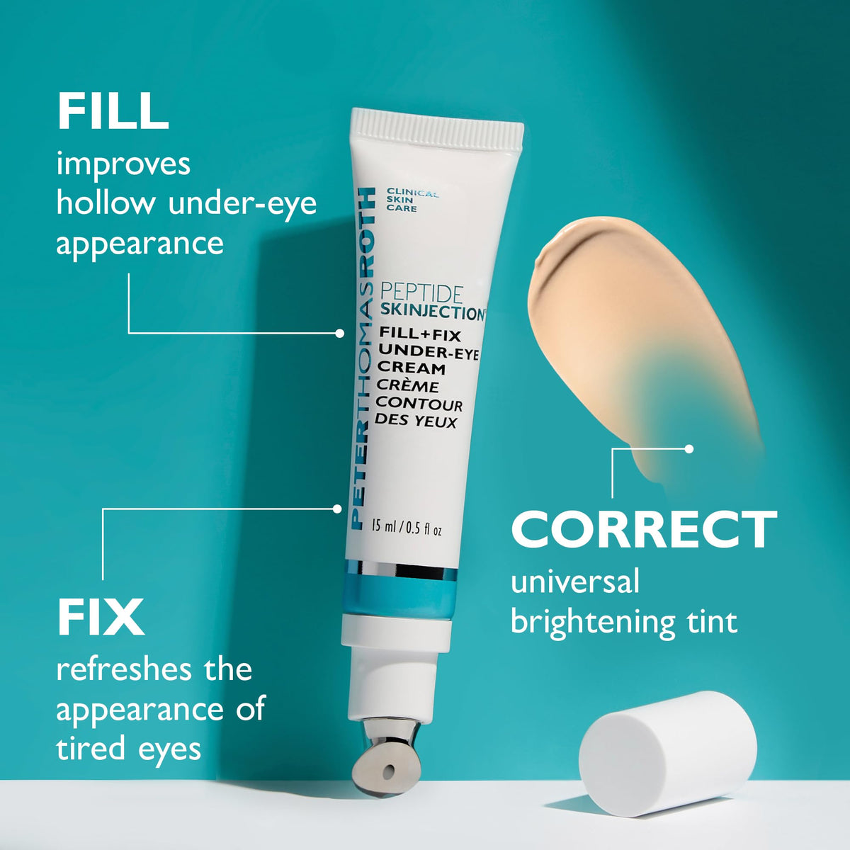 Peter Thomas Roth products flatlay with box illustrating a complete peptide regimen