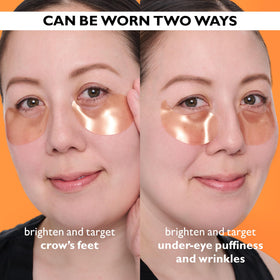 Peter Thomas Roth close-up of a single hydrogel patch texture and cooling effect