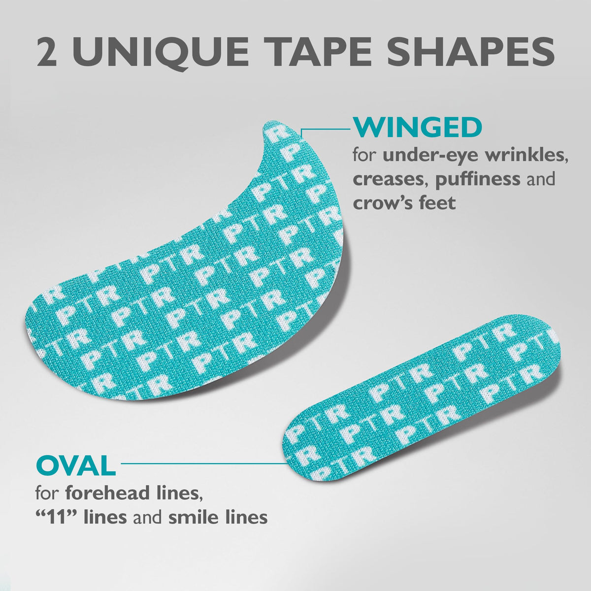 Peter Thomas Roth tape next to hand for accurate size comparison