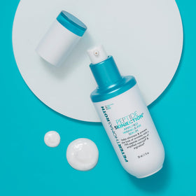 Peter Thomas Roth close-up dispenser detail highlighting user-friendly refill mechanism and sustainability benefit