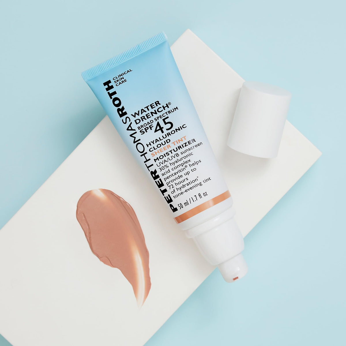 Peter Thomas Roth close-up texture display highlighting lightweight hydration