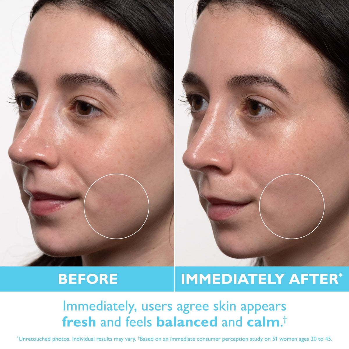 Peter Thomas Roth close-up of hyaluronic gel highlighting plumping hydration effect