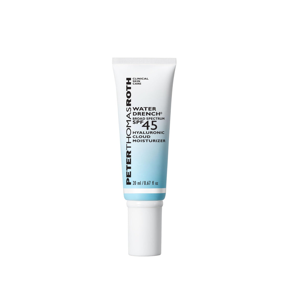 Peter Thomas Roth front packaging showing SPF 45 and lightweight moisturizer benefits