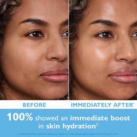 Peter Thomas Roth ingredient graphic highlighting hyaluronic complex benefits