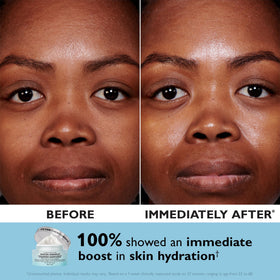 Peter Thomas Roth product label close-up listing hyaluronic and Pentavitin benefits