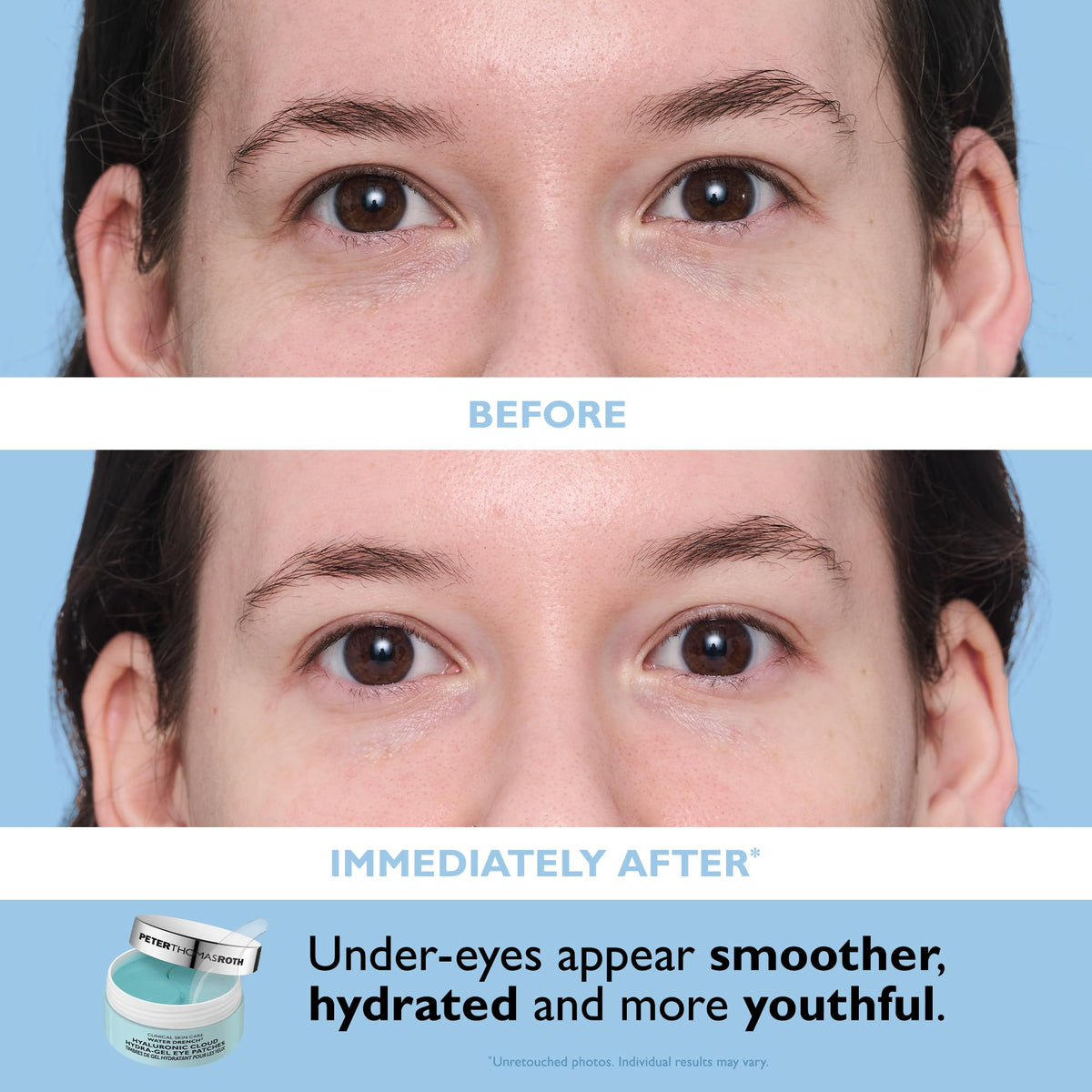 Peter Thomas Roth kit styled on bathroom vanity showing daily routine benefit