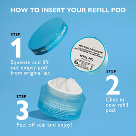 Peter Thomas Roth refill pod inserted into pump system for easy use