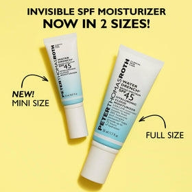 Peter Thomas Roth tube next to everyday items to show size and travel-friendly scale